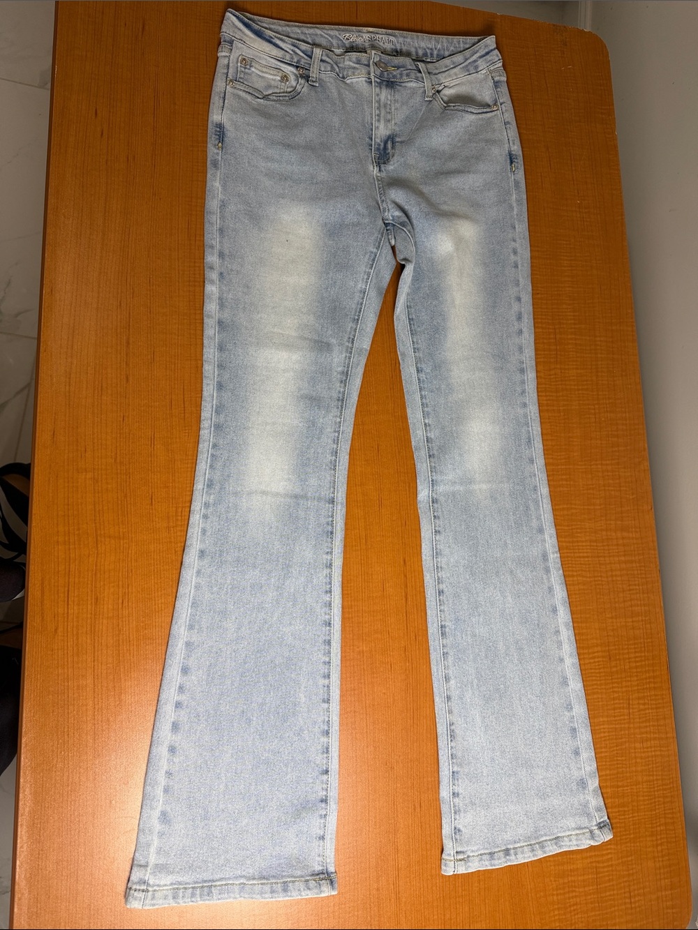 Asphalt Light Blue Flare Jeans